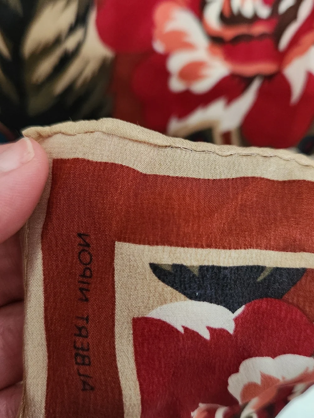 Vintage Albert Nipon Silk Scarf 31